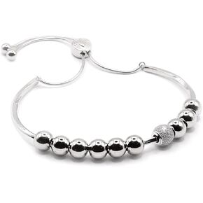 Golf Stroke Counter Bracelet | 925 Sterling Silver Adjustable Bangle Golf Bracelets for Women | Golf Counter | Golf Bracelet | Golf Stroke Counter for Women