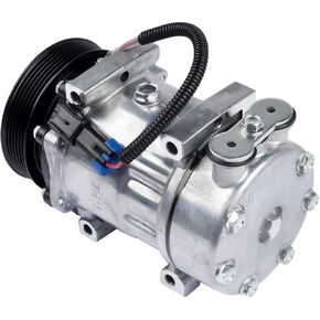 Air Conditioner AC Compressor with Clutch F696001122 Replacement for Kenworth C500 K100E T2000 T300 T600A T680 T800 T880 W900 AKWH