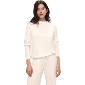 Eberjey Women's Cozy Time Mockneck Pullover