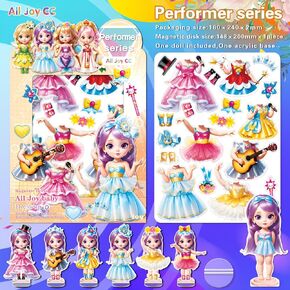 Magnetic Princess Dress Up Paper Doll,Play Travel Playset Toy Magnet Dress Up Games Paper Dolls for Girls Ages 4-7 Nurturing Creativity and Imagination,Magnetic Dress Up Dolls for Girls (Liz)