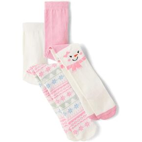 Gymboree,and Toddler Tights,Pink Snowman 2-Pack,4T-5T