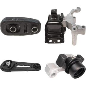 TRQ 4pc Engine & Transmission Mount Kit for 07-12 Nissan Sentra 2.0L