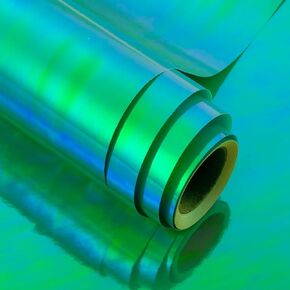 MAYPLUSS Pink Wrapping Paper Roll - 17Inch X 32.8Feet - Luxury Shiny Holographic Iridescent Girl Fairy Gift Wrap Present Paper for Birthday Wedding Bridal Shower Valentine's Day Mother's Day