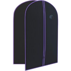 Your Bags Purple Garment Bag as Dress Cover or Suit Bag for Travel - 40" x 24" Garment Bags for Travel - Garment Bags for Hanging Clothes and Closet Storage - Dress Travel Garment Bag for Men & Women