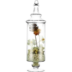 Apothecary Jars Glass Decorative Candy Jars,Candy Buffet Display, Elegant Storage Jar, Decorative Wedding Candy Organizer Canisters with Lids
