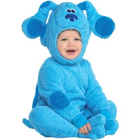 Amscan Blue’s Clues & You! Blue Halloween Costume for Babies, Includes Jumpsuit, Hood, Booties