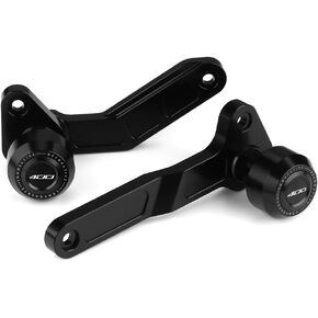 Motorcycle Frame Sliders Crash Bar Protector Compatible with Ninja 400 2018 2019 2020 2021 2022 2023 2024 | No Cut Kits Engine Fairing Guard Falling Protection EX400 Accessories (Black)