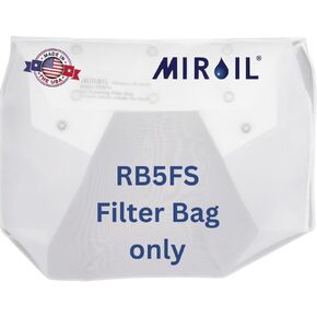 Miroil | B5FS Fryer Filter Bag & Frame | MirOil EZ Flow Filter Bag Combination | Part 02751| Use to Filter Fry Oil | Suitable for 40 lb or 50 Qt Polishing Oil | Durable, Easy to Clean with Hot Water