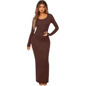 Shapewear Long Sleeve Dress