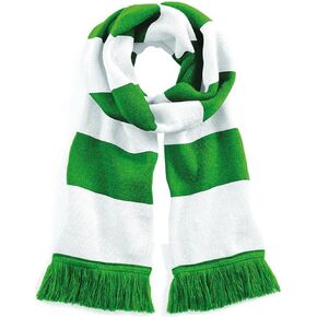 Beechfield Varsity Scarf Kelly Green/White ONE