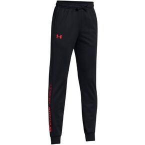 Under Armour Boys Brawler 2.0 Tapered Pants, (003) Black/Racer Red/Racer Red, Small
