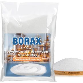 Borax 7.4 oz Borax Flux for Melting Gold Silver Bulk for Jewelry Casting Kit Hand Casting Jewelry Making Supplies Metal Melting Kit