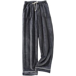 Women's Fuzzy Pajama Pants Comfy Warm Fleece Pajama Lounge Long Pants Sleepwear Home Pants with Pockets