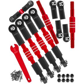 Aluminum Turnbuckles Camber Links Upgrades Part for 1/10 Slash/Stampede/Rustler/Bandit 4x4 VXL,Alloy Turnbuckles Camber Links Hops Up,Navy Blue