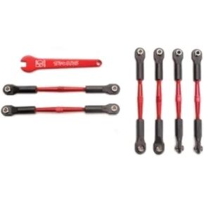 Traxxas 5539X Aluminum Turnbuckles Assembled with Rod Ends with 58mm Cambe R Links