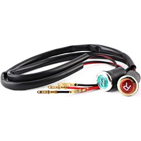Universal ATV Neutral Indicator Light, Red & Green Gear Shifter Lights for 4 Wheeler Quads, for Gear Position Indicator