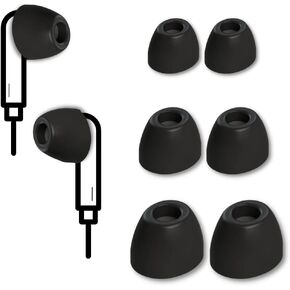كومبلاي اطراف اذن فوم Tx-500 لـ KZ ZS10، ZSN، AS10، ZAX، ZSX، مون دروب ستارفيلد، اريا، كاتو، فيو F9، اوكي EP-B40 والمزيد | راحة فائقة | ملاءمة لا تتزعزع| تيك ديفندر| متوسط، 3 ازواج