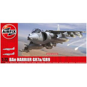 Airfix Model Airplane Kit Gift Set - A04050A BAe Harrier GR7A/GR9, Plastic Plane Model Kits for Adults & Kids 14+, Skill Level 2, 1:72 Scale WW2 Military Aircraft Models - Real Aeroplane Models Gifts