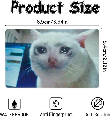 Cute Sad Hamster Credit Card Skin - 4Pcs I’m Just a Girl Credit Card Stickers Funny Hamster Debit Card Sticker Protecting Removable Card Skins for Credit Card Bank Card Birthday Gift in Saudi Arabia
