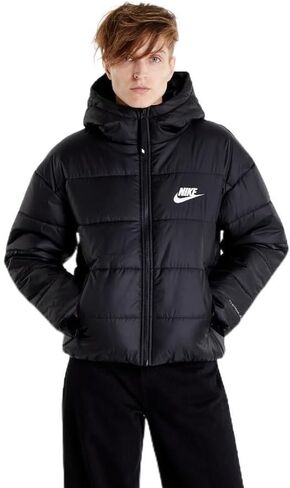 سترة Nike Air Therma-FIT ذات الحشو الصناعي للرجال، 100% بوليستر، أسود/أسود، مقاس XL in Saudi Arabia