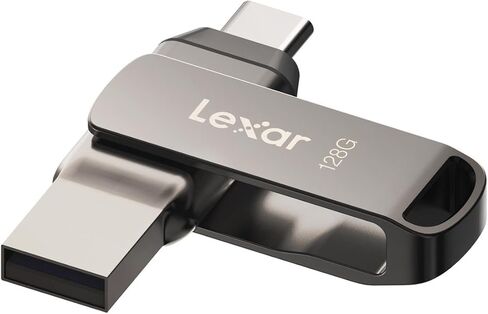 محرك فلاش Lexar 256GB JumpDrive Dual Drive D400 USB 3.1 Type-C وType-A، قراءة تصل إلى 130 ميجابايت/ثانية (LJDD400256G-BNQNU) in Kuwait