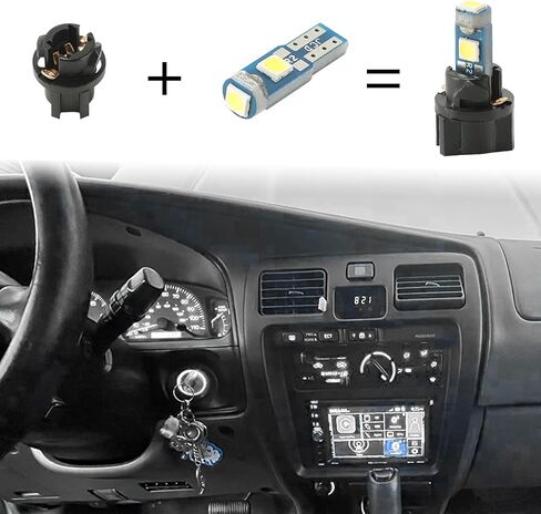 Bright White T5 2721 37 70 286 Wedge PC74 PC37 74 Led Bulb Dash Lights with Twist Lock Socket for Instrument Panel Gauge Light Kits Cluster Shift Indicator Bulbs Pack of 20 in Kuwait