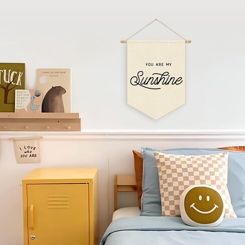 لافتة معلقة على الحائط من You Are My Sunshine، ديكور غرفة الأطفال، لافتة علم راية عصرية لتزيين الحائط لغرف الأطفال والفصول الدراسية in Saudi Arabia