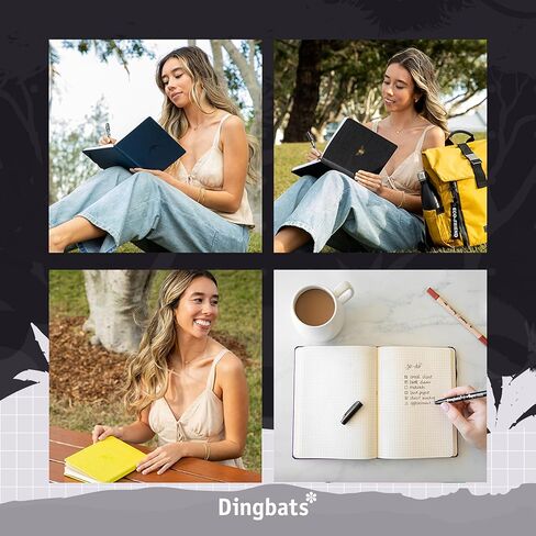 Wildlife A6 Grid Pocket Notebook - PU Leather Hardcover Small Journal for Work, Travel - Pocket, Elastic Closure, Pen Holder, Bookmark in Saudi Arabia