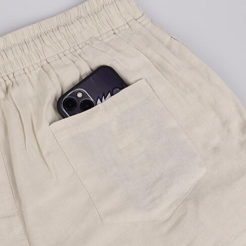 palglg Mens or Womens 100% Cotton Trousers with Elastic Waist & Out-Drawstring for Yoga Pants & Beach Wear in Saudi Arabia