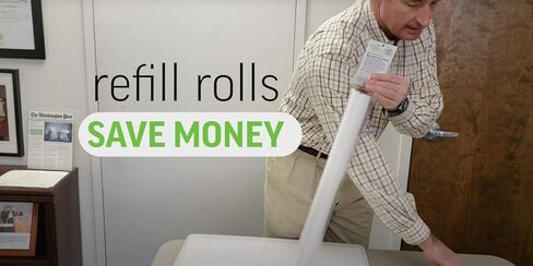 إعادة ملء السبورة البيضاء بشكل فوري، سطح قابل للمسح الجاف وقابل لإعادة تعيين موضعه، لفة مقاس 27.5 بوصة × 40 بوصة in Kuwait