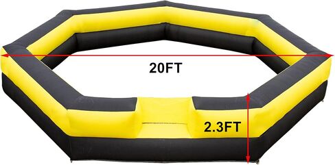 Gaga Ball Pit Inflatable 20FT with External Blower, Portable Gagaball Pit,Easy to Set up, Indoor Outdoor School Family Party Summer Camp Games in Saudi Arabia