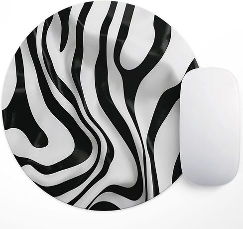 Mouse Pad, Abstract Art Personalized Design, Washable Round Mouse Pads for Office Laptops, Non-Slip Rubber Base for Computer Desk Wireless Mouse (Abstract Flower, Round) in Saudi Arabia