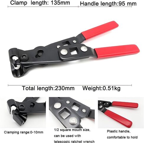 CV Boot Clamp Pliers - Professional CV Boot Clamp Tool for Easy Installation and Removal, Heavy-Duty CV Boot Clamps and Pliers for Auto Repair, Universal CV Boot Clamp Pliers for Mechanics in Saudi Arabia