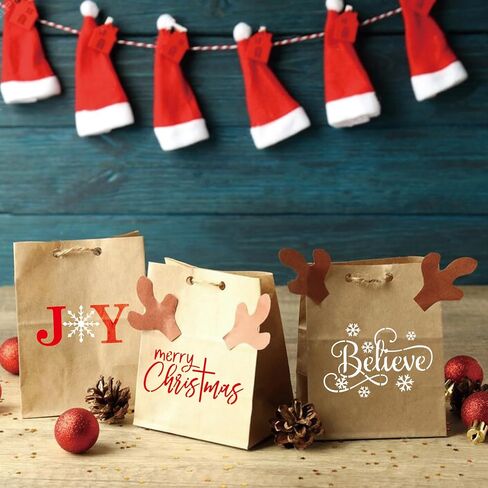 16 قطعة من استنسل عيد الميلاد لصنع البطاقات، استنسل عيد ميلاد سعيد قابل لإعادة الاستخدام للرسم على علامات الخشب والحرف اليدوية وزينة عيد الميلاد (16 عيد ميلاد سعيد) in Saudi Arabia