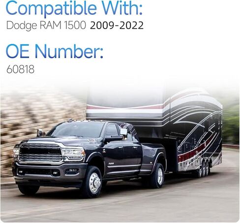 طقم تعليق هوائي 60818 مناسب لسيارات رام 1500 و1500 بيك اب الكلاسيكية 2009-2022 طقم زنبرك مساعد الهواء الخلفي، ما يصل إلى 7500 رطل من سعة تسوية الحمل in Kuwait