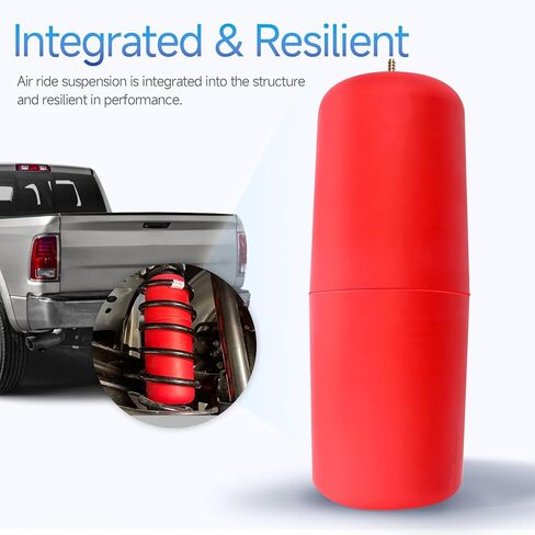 طقم تعليق هوائي 60818 مناسب لسيارات رام 1500 و1500 بيك اب الكلاسيكية 2009-2022 طقم زنبرك مساعد الهواء الخلفي، ما يصل إلى 7500 رطل من سعة تسوية الحمل in Kuwait