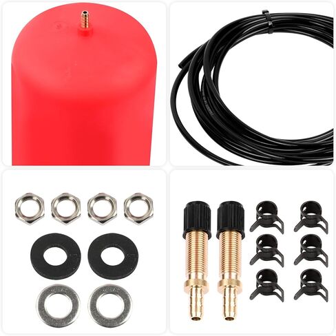 طقم تعليق هوائي 60818 مناسب لسيارات رام 1500 و1500 بيك اب الكلاسيكية 2009-2022 طقم زنبرك مساعد الهواء الخلفي، ما يصل إلى 7500 رطل من سعة تسوية الحمل in Kuwait