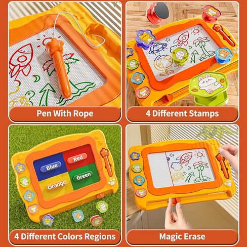 NIPLOOW Magnetic Drawing Board for Toddlers, Writing Painting Magnet Doodle Pad Early Educational Learning Toy for 3 4 5 6 Year Old Kids Boys Girls Birthday Gift in Saudi Arabia