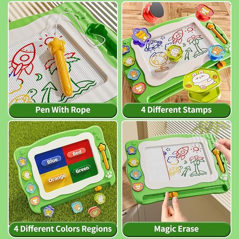 NIPLOOW Magnetic Drawing Board for Toddlers, Writing Painting Magnet Doodle Pad Early Educational Learning Toy for 3 4 5 6 Year Old Kids Boys Girls Birthday Gift in Saudi Arabia
