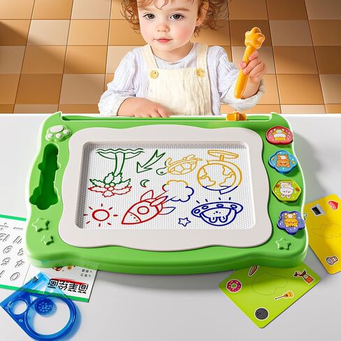 NIPLOOW Magnetic Drawing Board for Toddlers, Writing Painting Magnet Doodle Pad Early Educational Learning Toy for 3 4 5 6 Year Old Kids Boys Girls Birthday Gift in Saudi Arabia