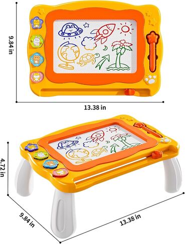 NIPLOOW Magnetic Drawing Board for Toddlers, Writing Painting Magnet Doodle Pad Early Educational Learning Toy for 3 4 5 6 Year Old Kids Boys Girls Birthday Gift in Saudi Arabia