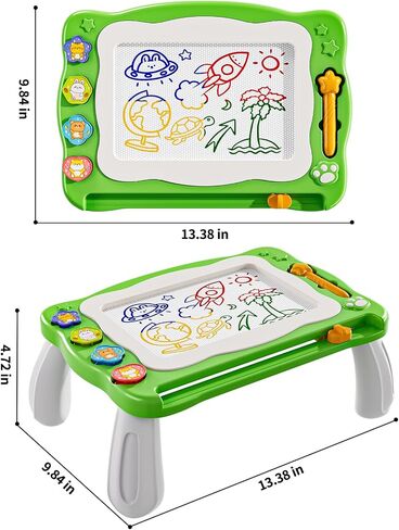 NIPLOOW Magnetic Drawing Board for Toddlers, Writing Painting Magnet Doodle Pad Early Educational Learning Toy for 3 4 5 6 Year Old Kids Boys Girls Birthday Gift in Saudi Arabia