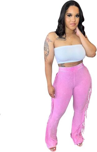 المرأة عادية منتصف الخصر مهدب سراويل قطنية مرونة الخصر Bodycon السراويل شرابات الجانب السراويل الطويلة عداء ببطء Sweatpant in Saudi Arabia