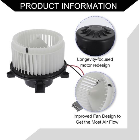 No.22954786 مجموعة محرك سخان منفاخ HVAC لبويك فيرانو/داخلي/بلاستيك معدني متين/ قطعة واحدة أسود وأبيض in Saudi Arabia