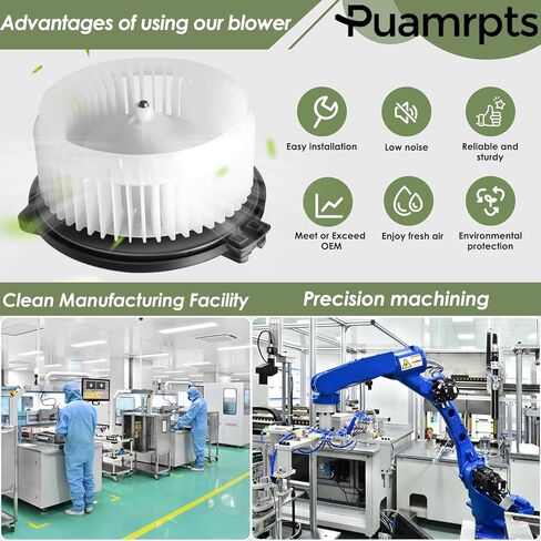 محرك منفاخ تيار متردد متوافق مع - مركبات هوندا - أكورد 2003-2007، أوديسي 2005-2010، ريدجلاين 2006-2014 - استبدال # 79310SDCA01، 75735، 700003 in Kuwait