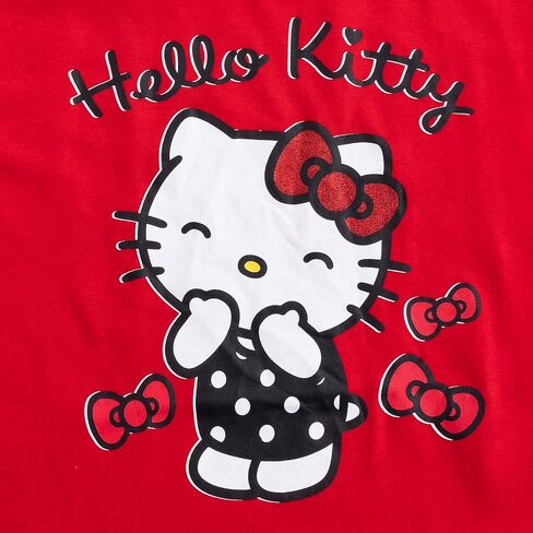 Hello Kitty Sanrio Girls Long Sleeve Shirt, T-shirt, and Pants 4 Pack Set for Big Kids in Saudi Arabia