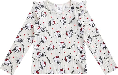 Hello Kitty Sanrio Girls Long Sleeve Shirt, T-shirt, and Pants 4 Pack Set for Big Kids in Saudi Arabia