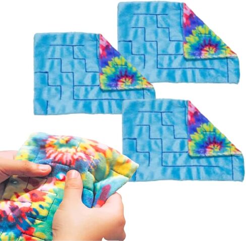 Fidget Marble Maze Mat by Lakikid: Sensory Fidget Toys for All Ages Perfect Fidget Toys for Anxiety & Stress Relief, Improve Concentration & Focus, 9"x6" in Saudi Arabia