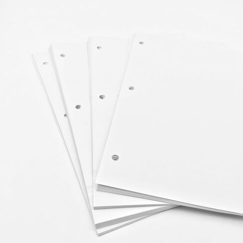 Loose Leaf Paper,(8.5"" x 11"") - 3-Hole Punched Letter, Filler Paper,Multi-Use Print & Copy White Paper Brightness (100) in Kuwait