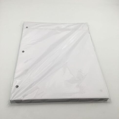Loose Leaf Paper,(8.5"" x 11"") - 3-Hole Punched Letter, Filler Paper,Multi-Use Print & Copy White Paper Brightness (100) in Kuwait
